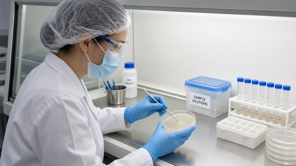 Vi sinh thực phẩm: Coliform, E. coli, Salmonella — đọc kết quả thế nào? — minh họa